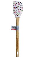 ALVARAK Stierka kuchynská 30 cm, silikón/drevo, muffin čerešňa