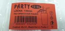 Lžička párty 12 ks 13 cm, PP plast, opak. použití_2 (1)