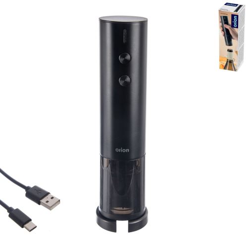 ORION Vývrtka elektr. USB akumulátorová s LED osvětlením, plast/nerez 