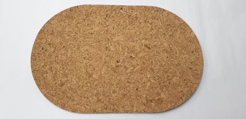 BM CHRAST Prostírání 29 x 19,5 cm, ovál, korek, 6 ks