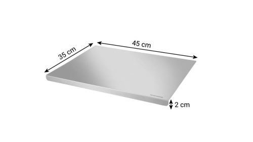 TESCOMA Podložka pro přípravu potravin GrandCHEF 45 x 35 cm, nerez