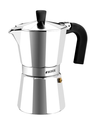 MONIX Moka konvice VITRO EXPRESS, 6 šálků 260 ml, hliník