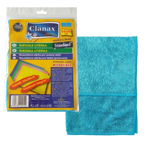 CLANAX Mikrovlákno 35 x 30 cm, 240 g, barvy mix_0