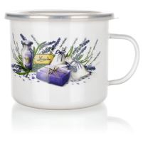 BANQUET Hrnček 14 cm 1,4 ls plast. viečkom, LEVANDUĽA