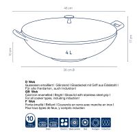 KELA Pánev Wok CALIDO BLACK 36 CM, 4 l, litina, červený_3 (2)