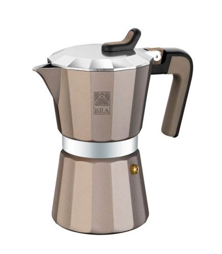 BRA Moka konvice TITANIUM, 9 šálků 500 ml, hliník