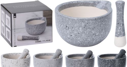 Hmoždíř o 11 cm, výška 6,8 cm, 330 ml, porcelán