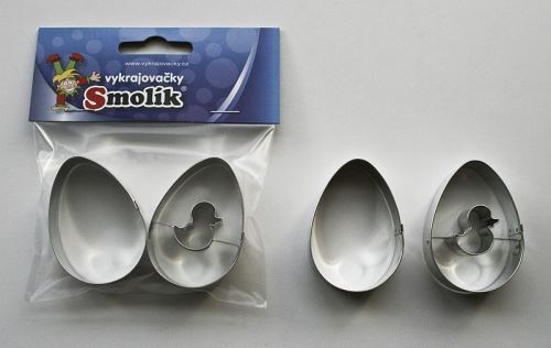 SMOLÍK Sada vykrajovátek VAJÍČKA a KAČENKA 2 ks