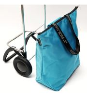 ROLSER Nákupní taška MINI BAG MF 2 LOGIC na kolečkách, světle modrá_8 (7)