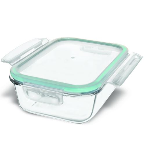 ORION Skleněná dóza s plastovým víčkem 1,5 l, 22 x 16,5 x v. 7,5  cm