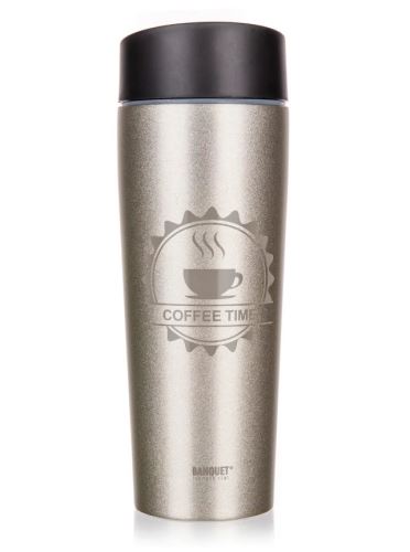 BANQUET Termohrnek COFFEE 350 ml, Ivory, nerez