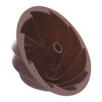 ORION Forma silikonová na bábovku, bábovka FLOWER, o 23,5 cm, výška 9,5 cm, hnědá_2 (1)