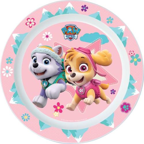 Talíř mělký 22 cm, Tlapková patrola / PAW PATROL růžový, plast